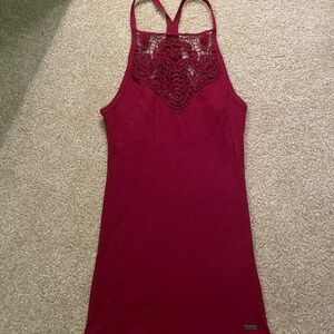 Hollister Burgundy Maroon Halter Top size XS